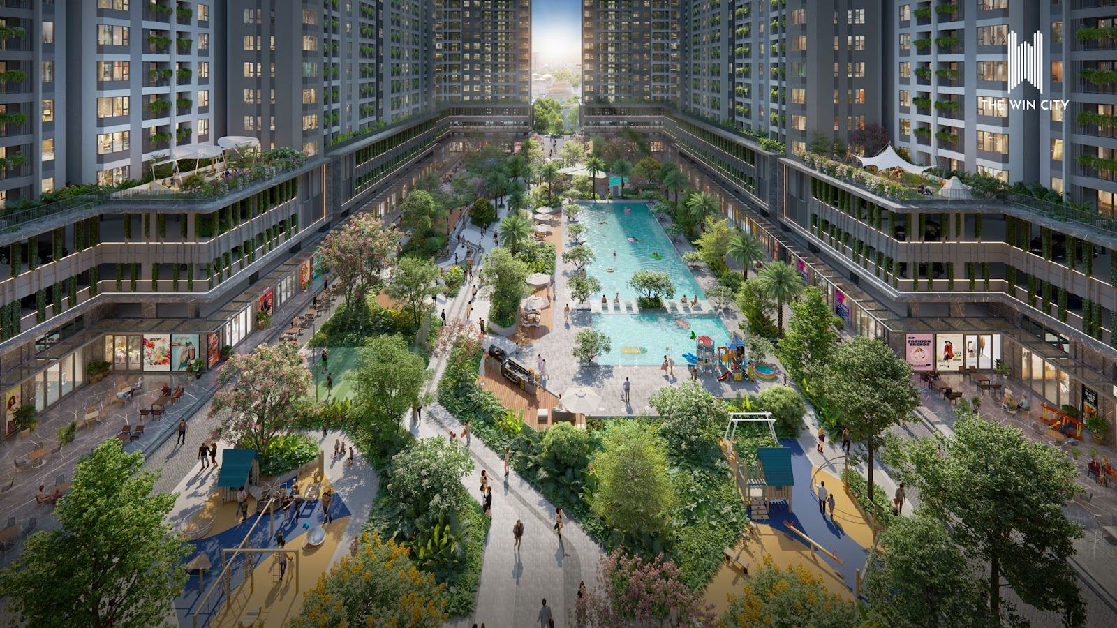 Cảnh quan nội khu The Win City